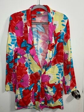 Claude Vibrant Floral Blazer - Multicolor